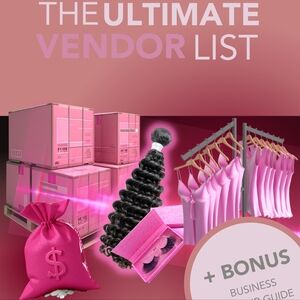 THE ULTIMATE VENDOR LIST
